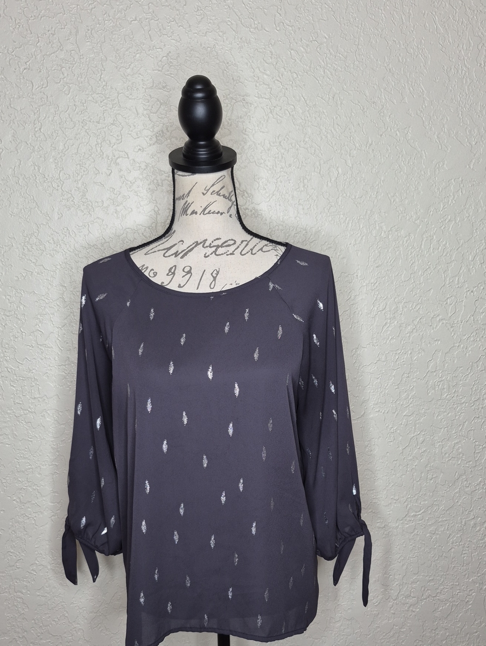 PaperMoon Metallic Detail Top